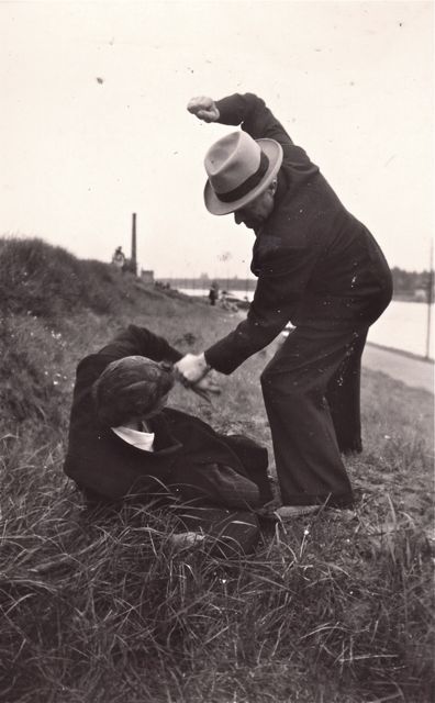 Bij ons in het dorp werden meningsverschillen nogal rechttoe rechtaan opgelost.